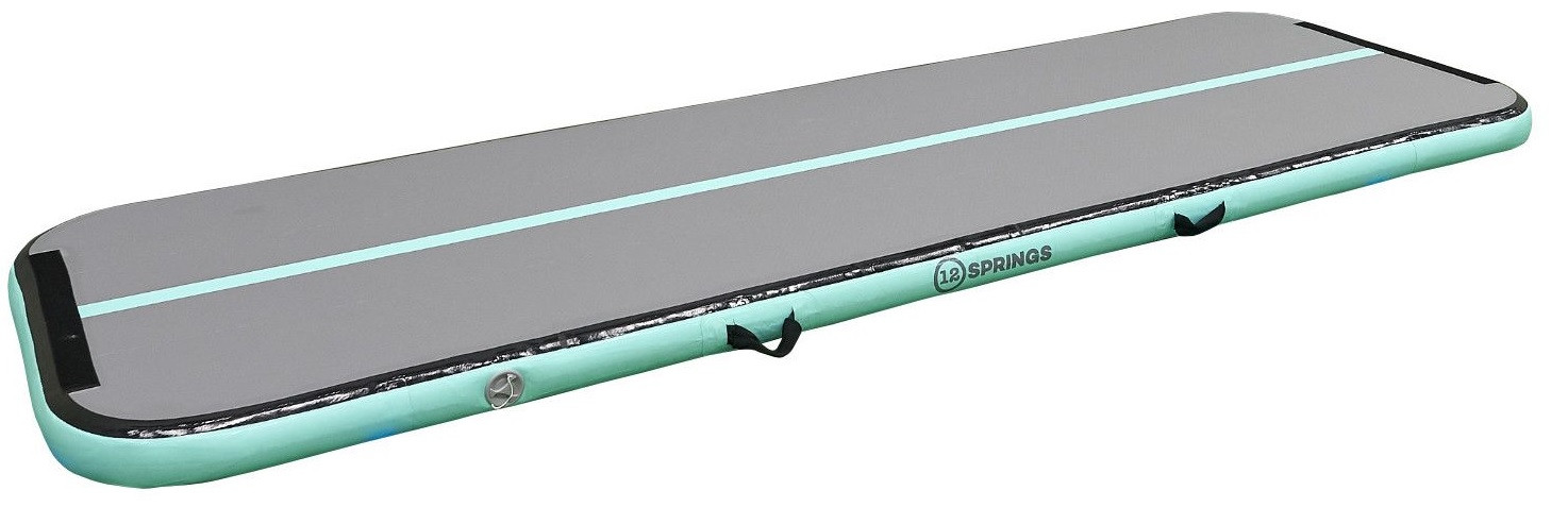 12SPRINGS Airtrack 300 x 100 x 10 cm Standaard - Groen