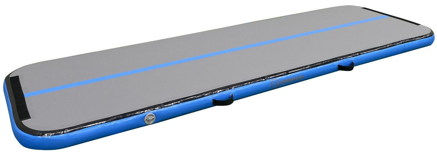 12SPRINGS Airtrack 300 x 100 x 10 cm Standaard - Blauw