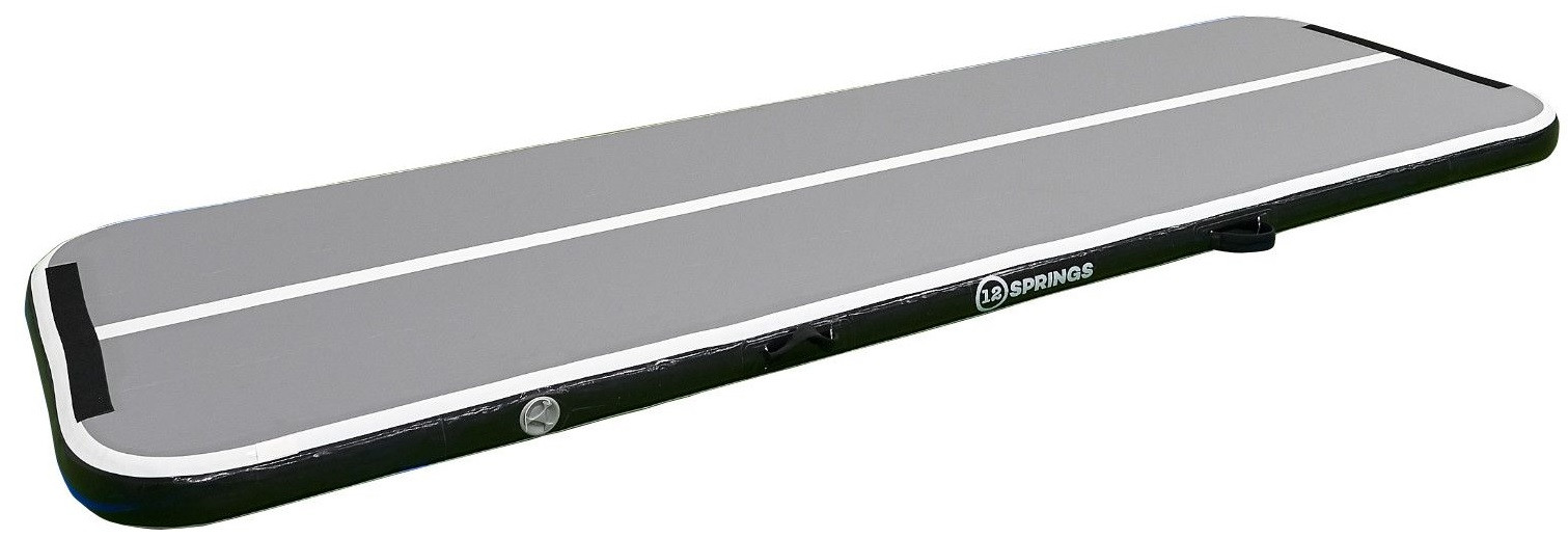 12SPRINGS Airtrack 300 x 100 x 10 cm Standaard - Zwart