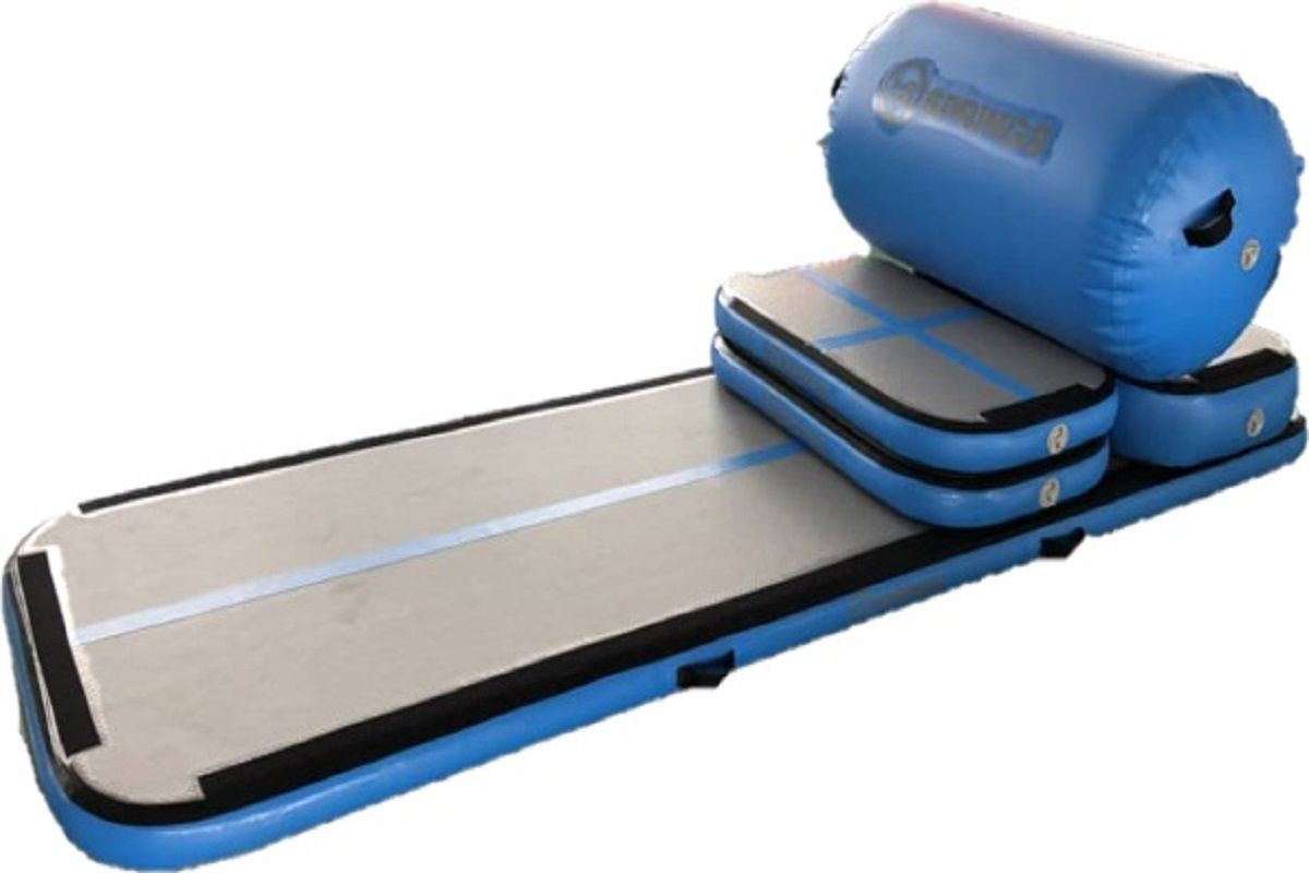 12SPRINGS Airtrack Set - 6-delig - Lichtblauw